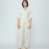 Panel Pockets Shortsleeves - SS26 - Oatmeal