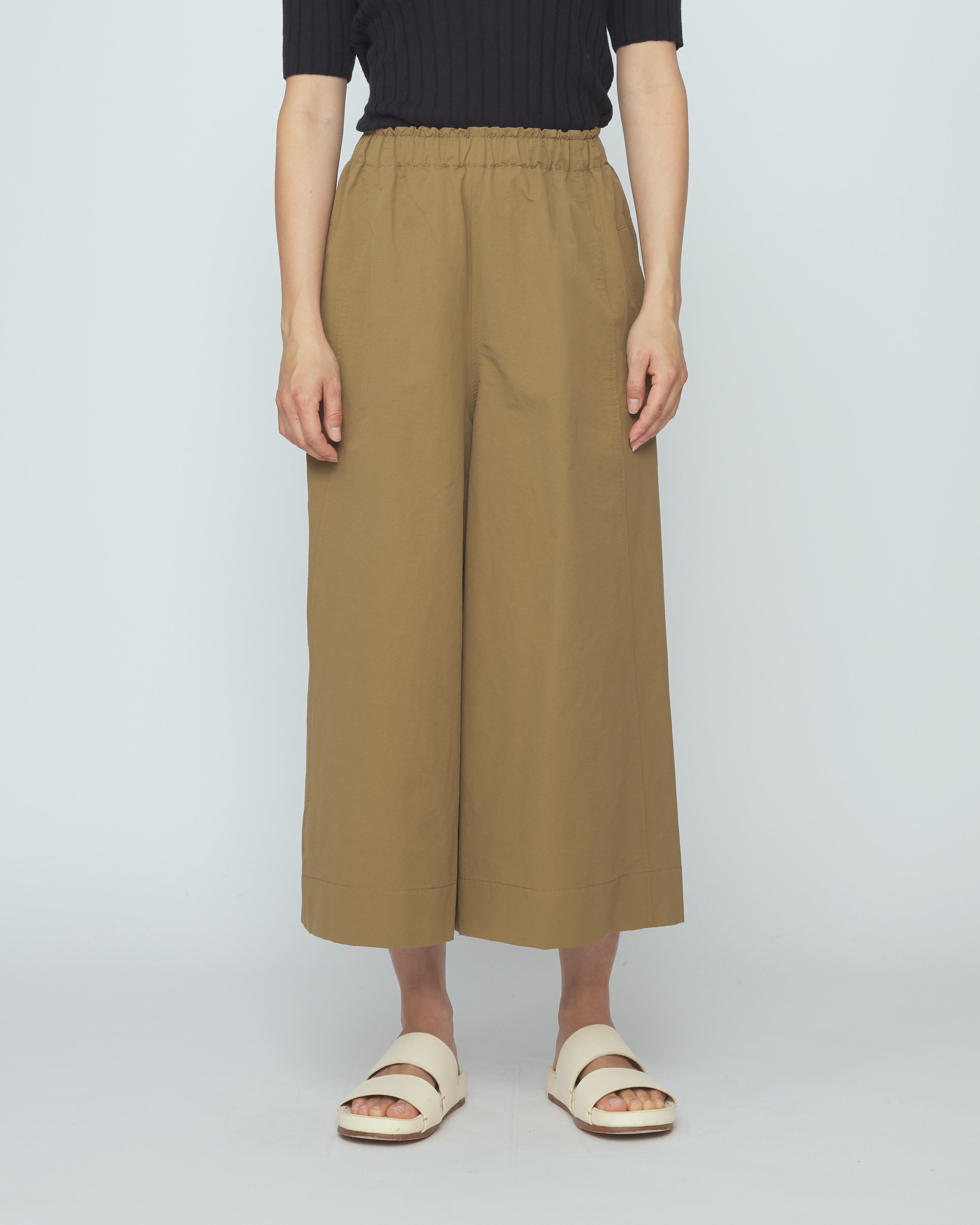 Elastic Culotte - SS26 - Tan Brown – 7115 by Szeki - Copenhagen