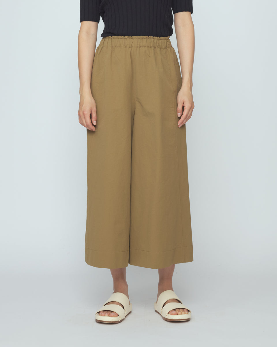 Elastic Culotte - SS26 - Tan Brown – 7115 by Szeki - Copenhagen