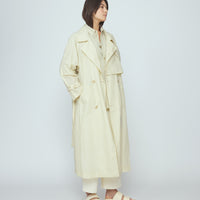 Long Rain Trench - Waxed Edition - SS26 - Antique White
