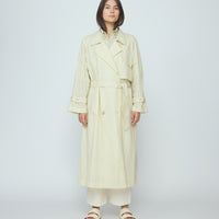 Long Rain Trench - Waxed Edition - SS26 - Antique White