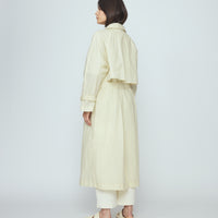 Long Rain Trench - Waxed Edition - SS26 - Antique White