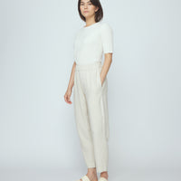 Signature Elastic Pull-Up Trouser - Classic Edition - Oatmeal