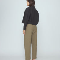 SIgnature 3/4 Cropped Shirt Jacket - Canvas Edition - Black