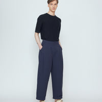 Spring Pleated Trouser - SS26 - Navy
