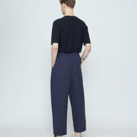 Spring Pleated Trouser - SS26 - Navy