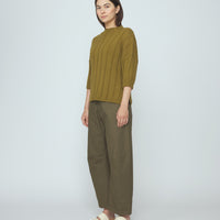 Mid Poet Mockneck Sweater - SS26 - Kelp