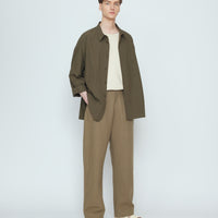 Papery 3/4 Button Up - SS26 - Olive