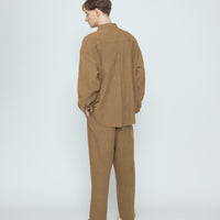 Elastic Dropped Crotch Trouser- SS26 - Caramel