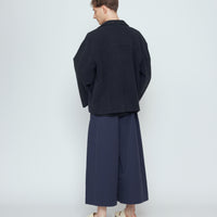 Lapel Short Coat - SS26 - Washed Black