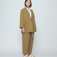 Spring Wrap Coat - SS26 - Tan Brown