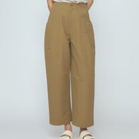 Spring Pleated Trouser - SS26 - Tan Brown