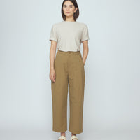 Spring Pleated Trouser - SS26 - Tan Brown