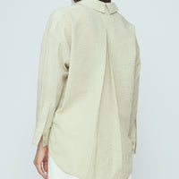 Striped Dolman Shirt - SS26 - Mustard Stripes