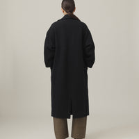Signature Oversized Wool Coat - Black