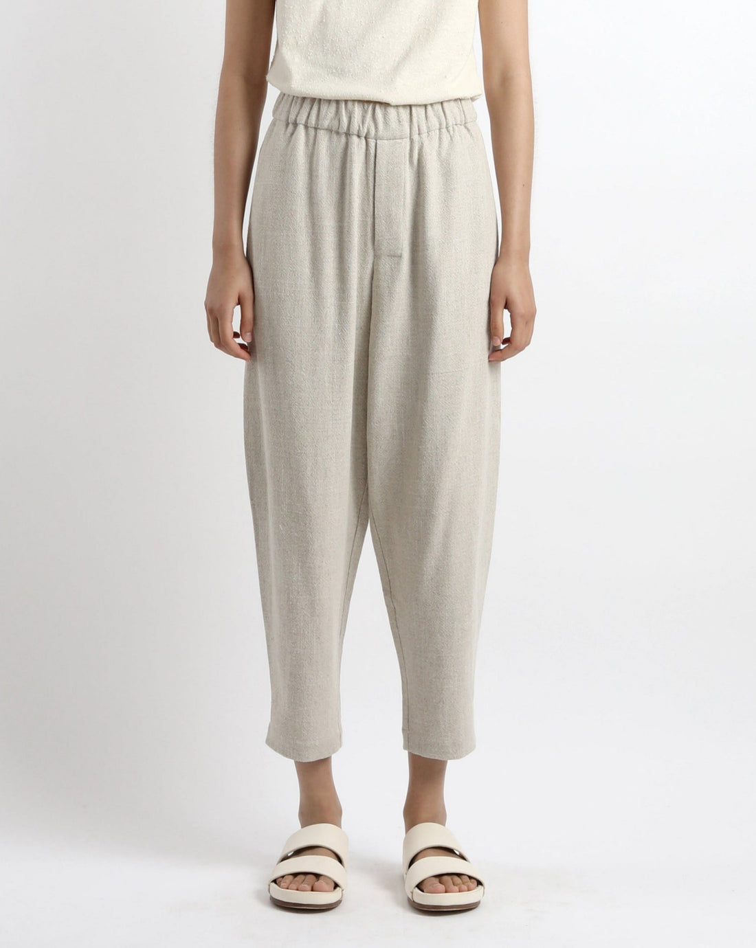 Signature Elastic Pull-Up Trouser - Classic Edition - Oatmeal