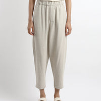 Signature Elastic Pull-Up Trouser - Classic Edition - Oatmeal