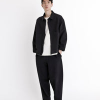 Signature Panel Pockets Shirt Jacket - Black