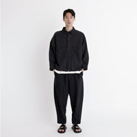 Signature Panel Pockets Shirt Jacket - Black