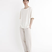 Signature Elastic Pull-Up Trouser - Canvas Edition - Oatmeal