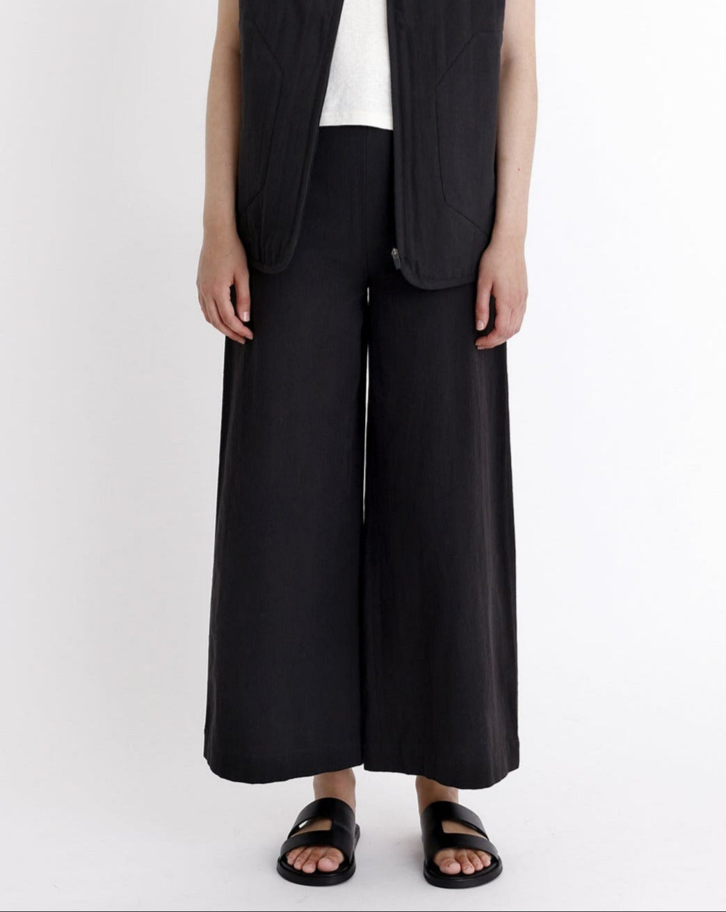 Signature Wide-Legged Trouser - Canvas Edition - Black