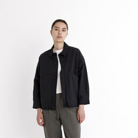 Signature Panel Pockets Shirt Jacket - Black