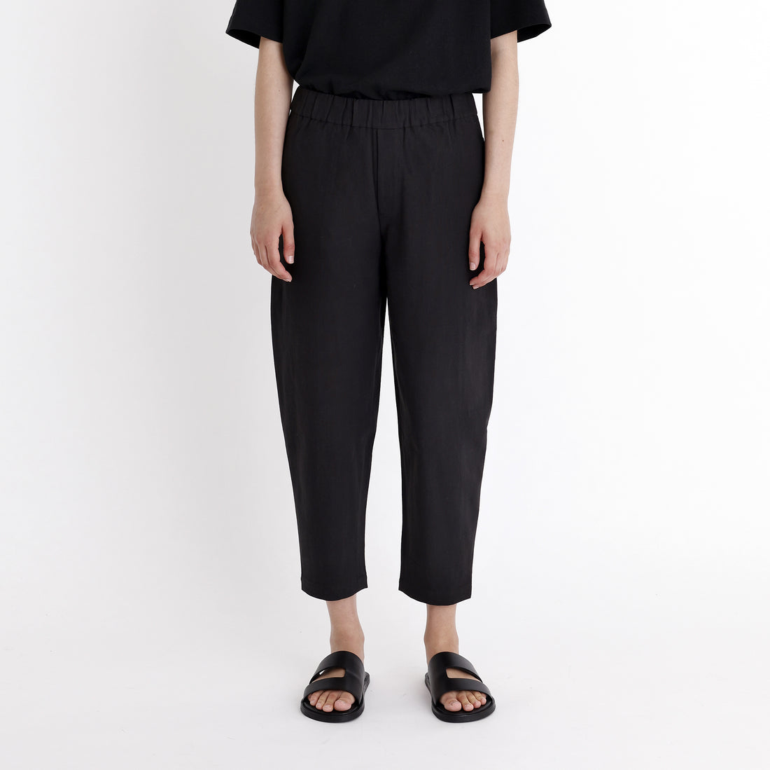 Signature Elastic Pull-Up Trouser - Canvas Edition - Black
