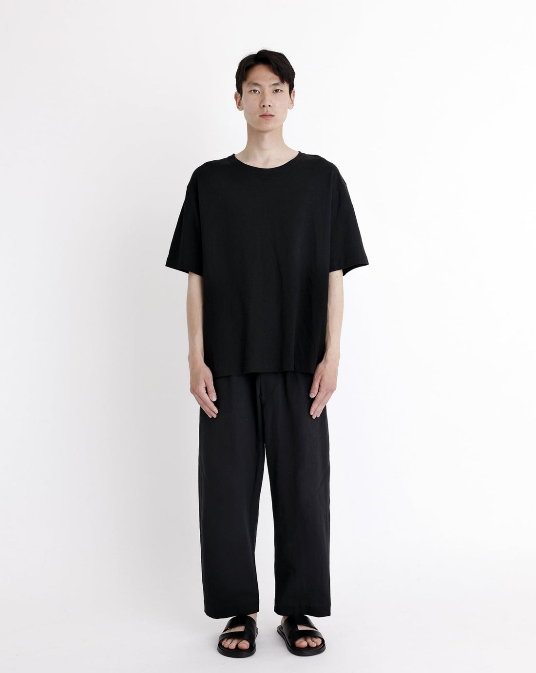 Signature Curve Legged Trouser - Black