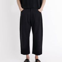 Signature Curve Legged Trouser - Black
