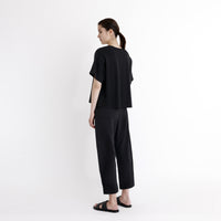 Signature Curve Legged Trouser - Black