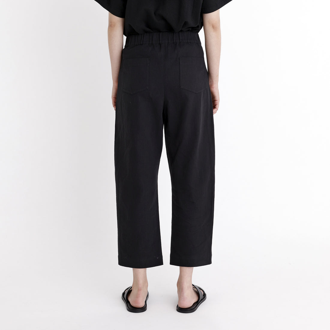 Signature Curve Legged Trouser - Black