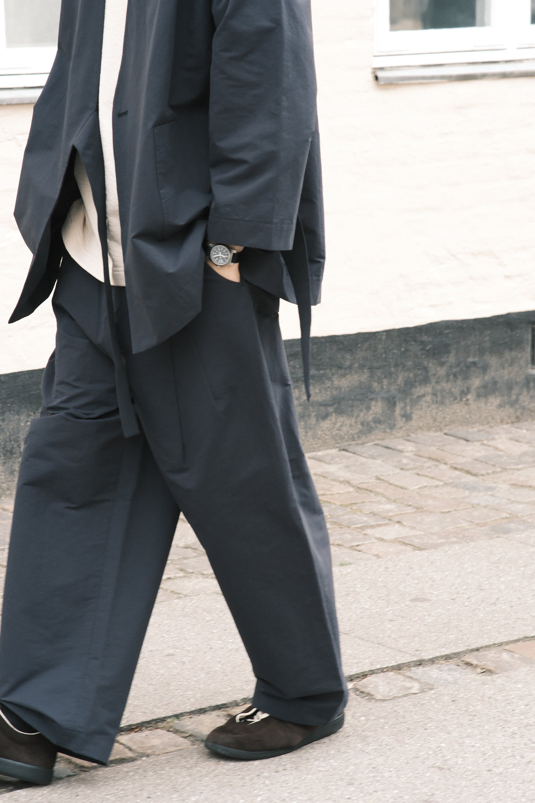 Spring Pleated Trouser - SS26 - Navy