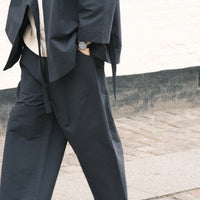 Spring Pleated Trouser - SS26 - Navy