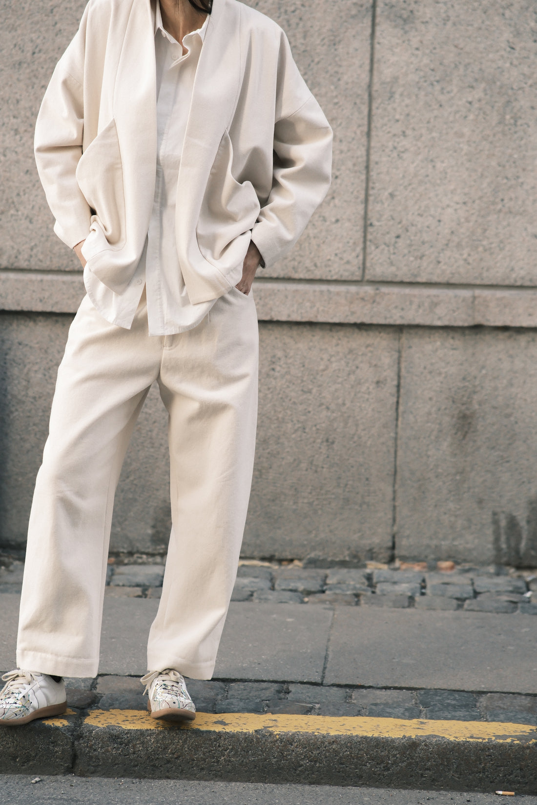 Signature Curve Legged Trouser - Fall Edition - Off-White