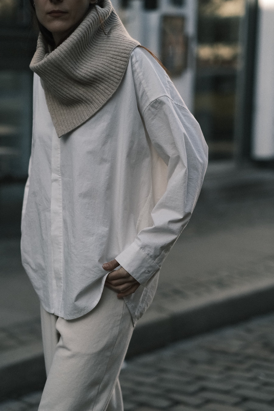 Cocoon Dress Shirt - FW25 - Off-White