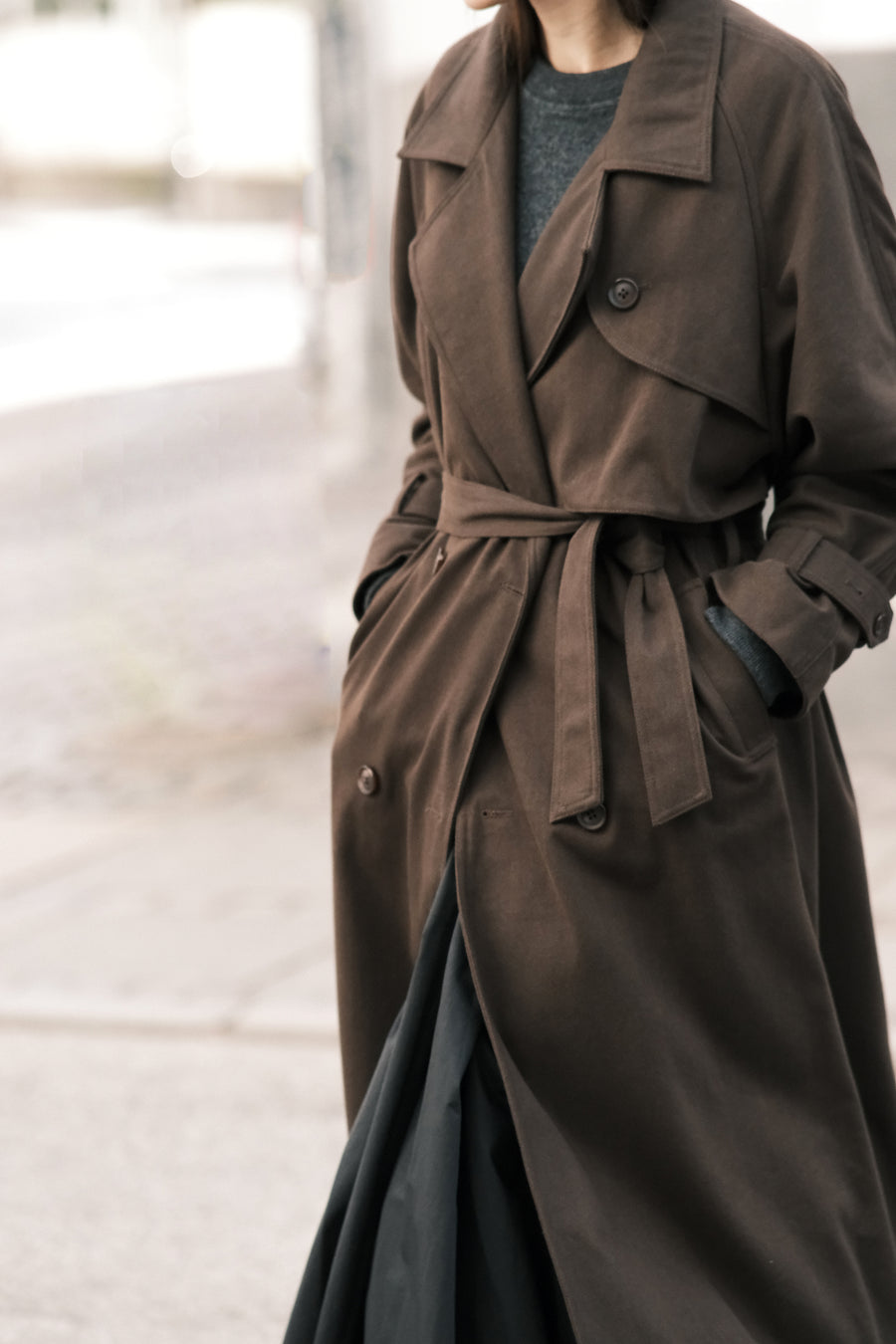 Fall Long Trench - FW25 - Molasses