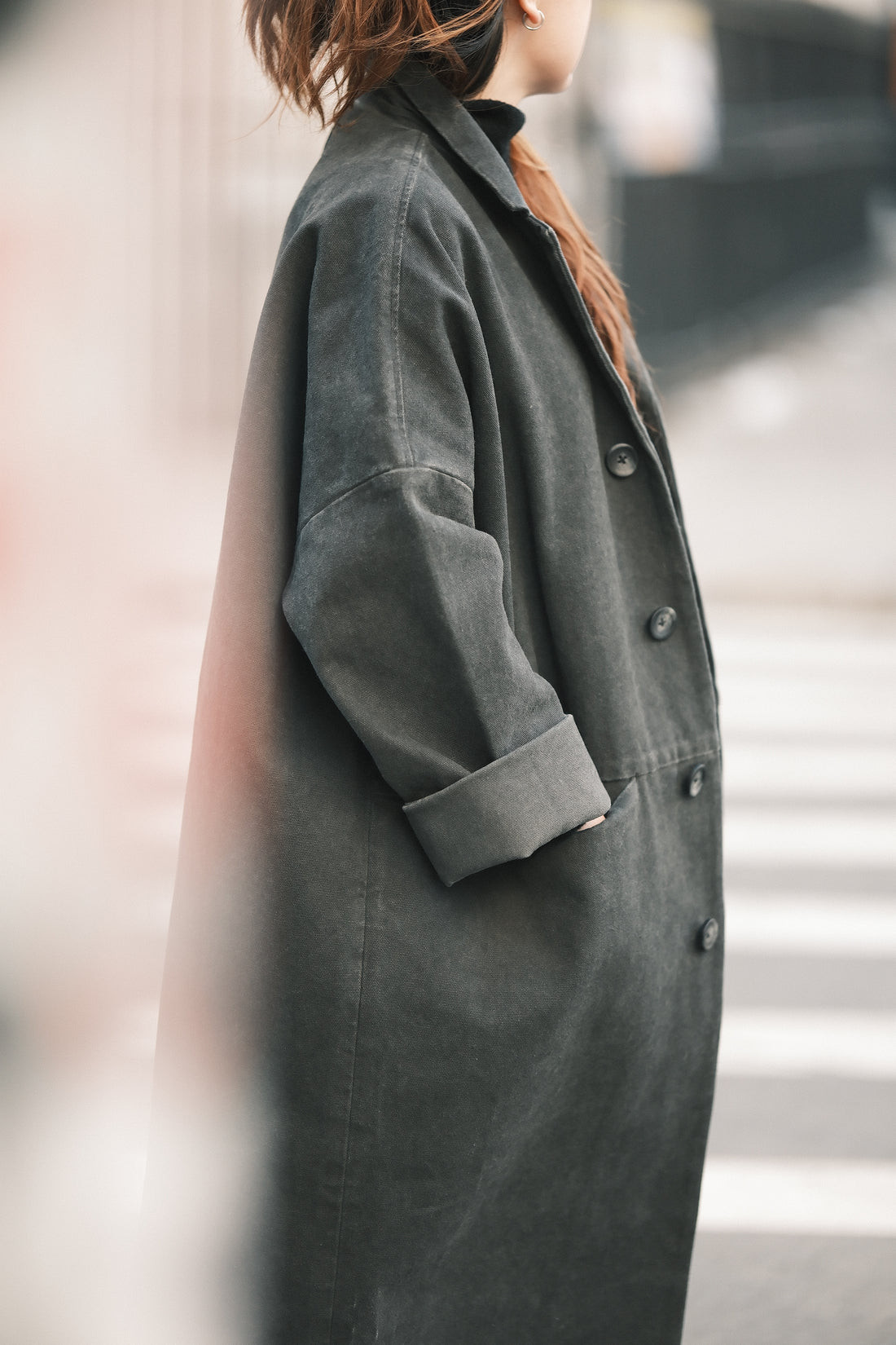 Oversized Blazer Coat - FW25 - Washed Black