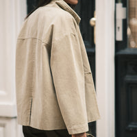 Lapel Short Coat - SS26 - Washed Tan