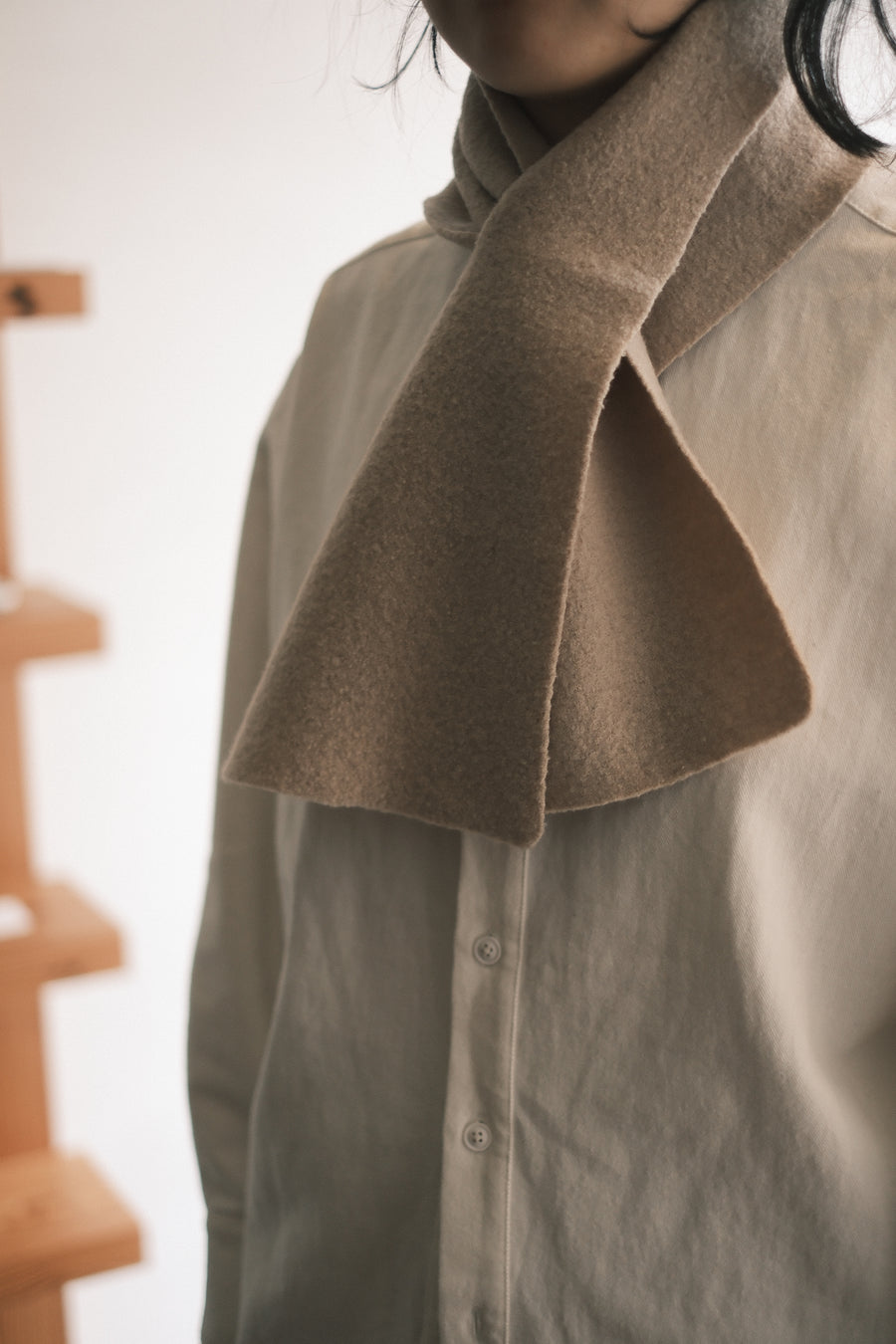 Cross Scarf - Boiled Wool - FW25 - Color Options