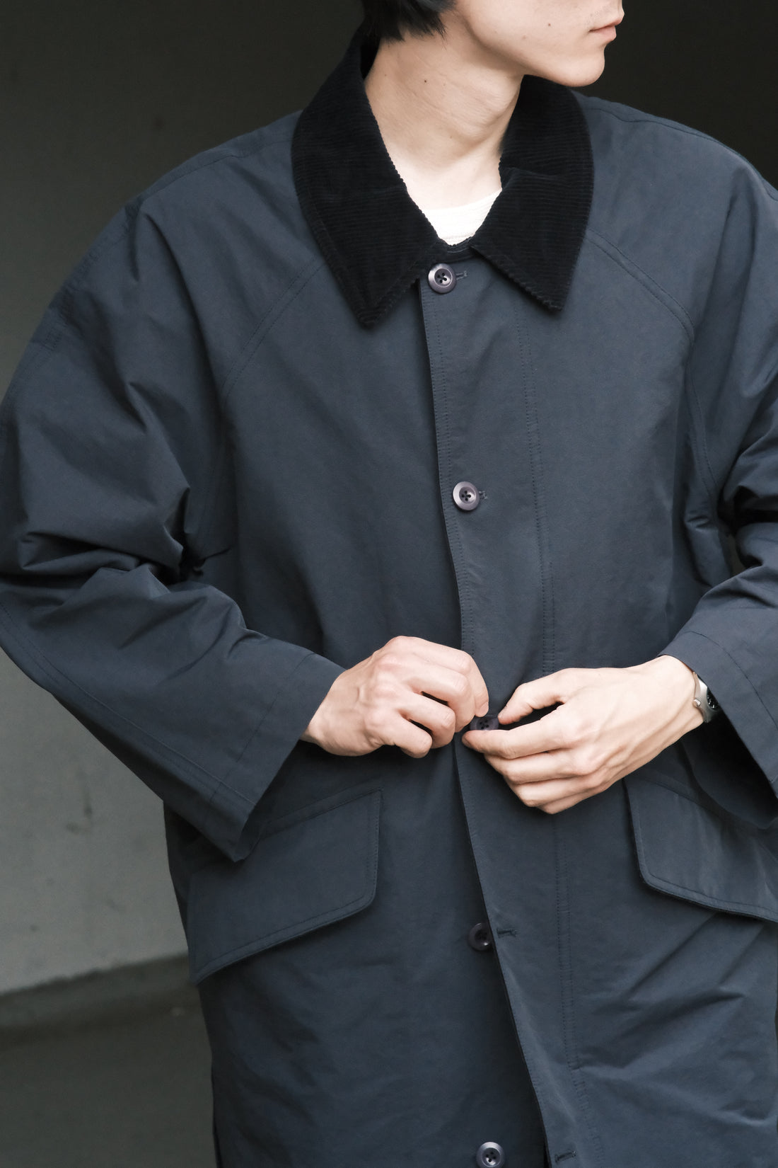 Mid-Length Duster - SS26 - Navy