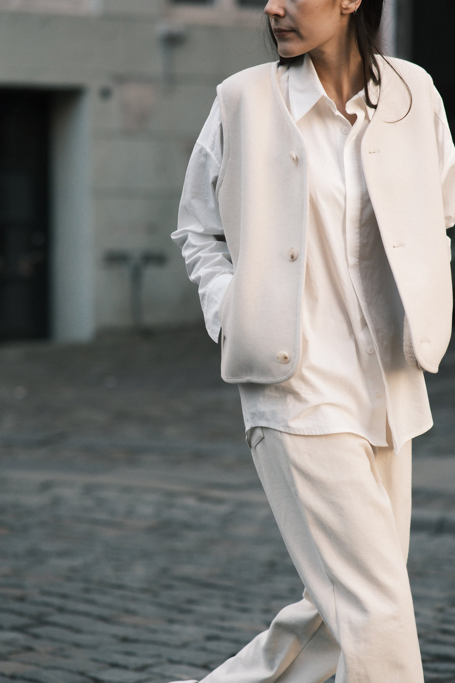 Double Faced Canvas Vest - FW25 - Off-White
