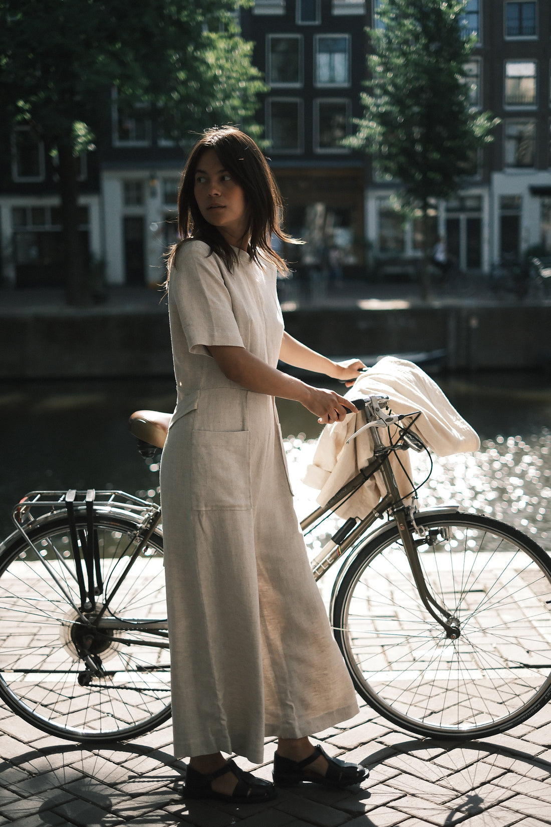 Mandarin Jumpsuit - SS26 - Oatmeal