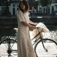 Mandarin Jumpsuit - SS26 - Oatmeal