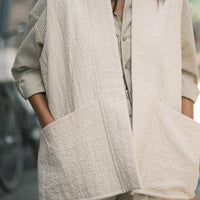 Reversible Vest - SS26 - Bone White