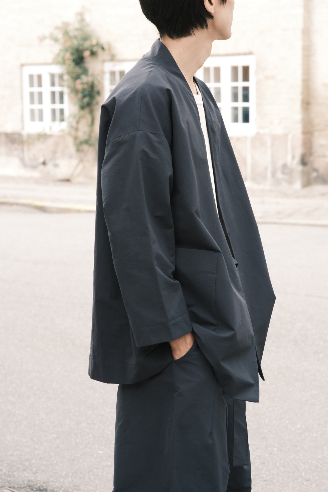 Spring Wrap Coat - SS26 - Navy