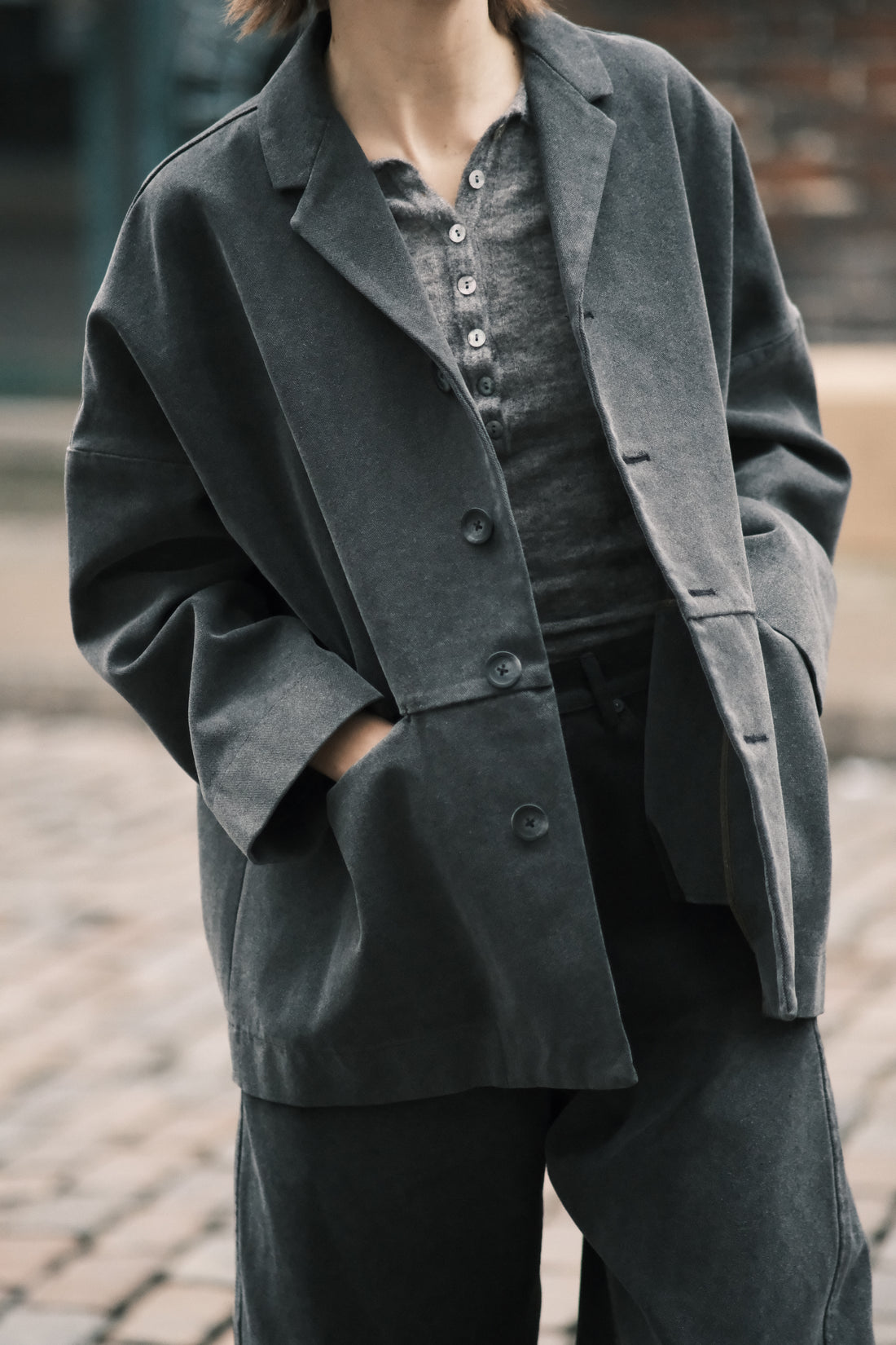 Oversized Blazer - FW25 - Washed Black