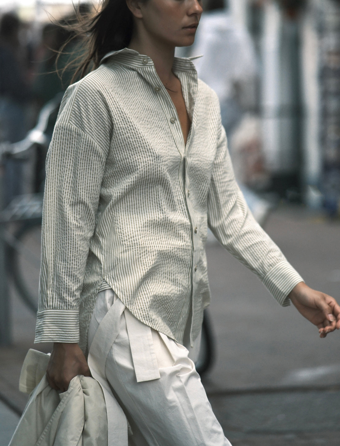 Striped Dolman Shirt - SS26 - Mustard Stripes