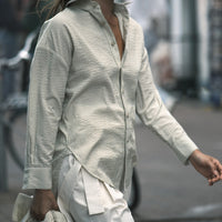 Striped Dolman Shirt - SS26 - Mustard Stripes