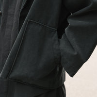 Lapel Short Coat - SS26 - Washed Black