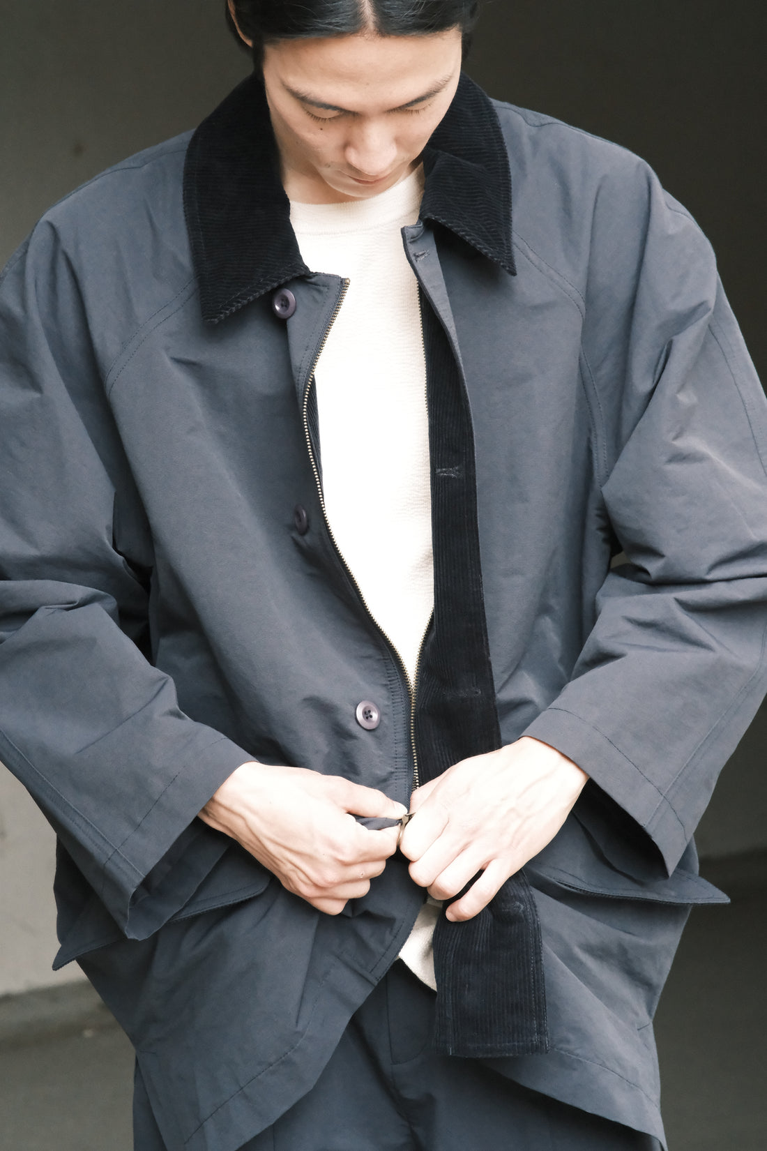 Mid-Length Duster - SS26 - Navy